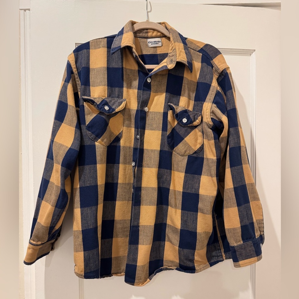 OshKosh B’Gosh Vintage 70s Plaid Flannel, L